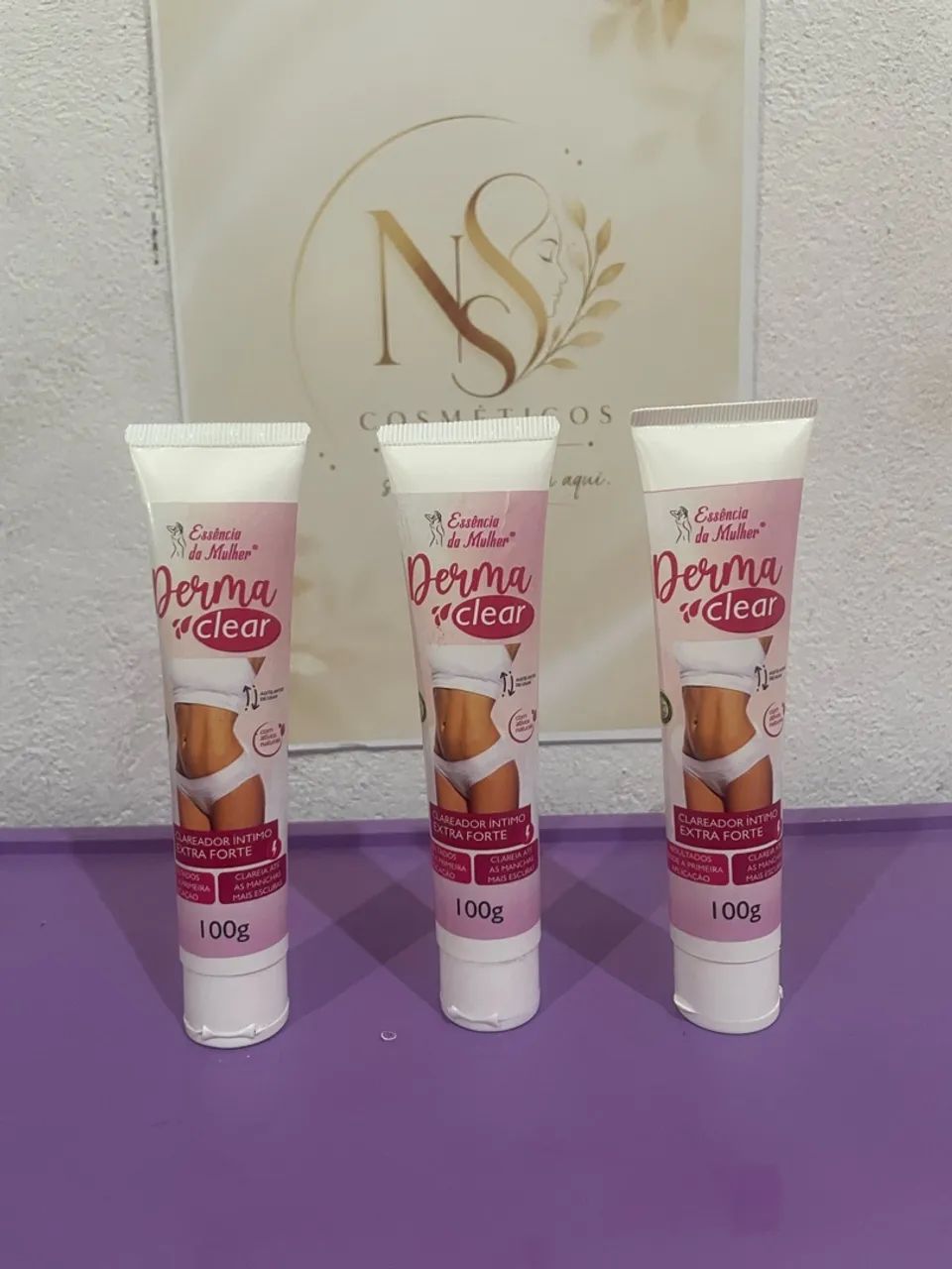 Clareador íntimo Derma clear- essência da mulher  - Foto 2