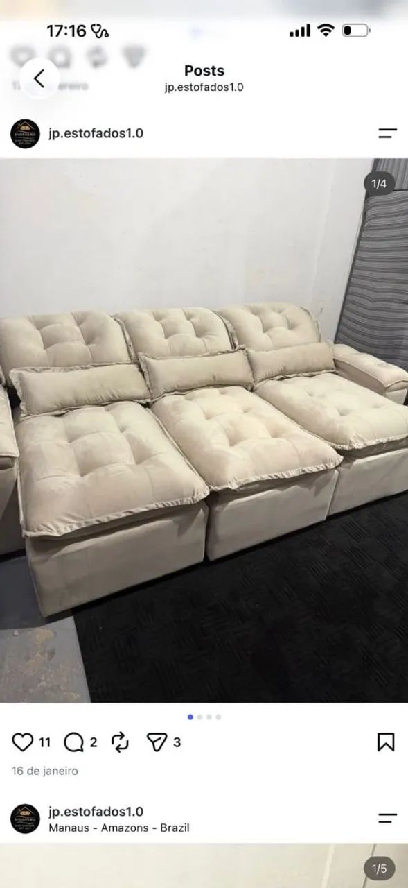 {SOFÁ RETRÁTIL RECLINÁVEL COM ENTREGA GRÁTIS } - Foto 4