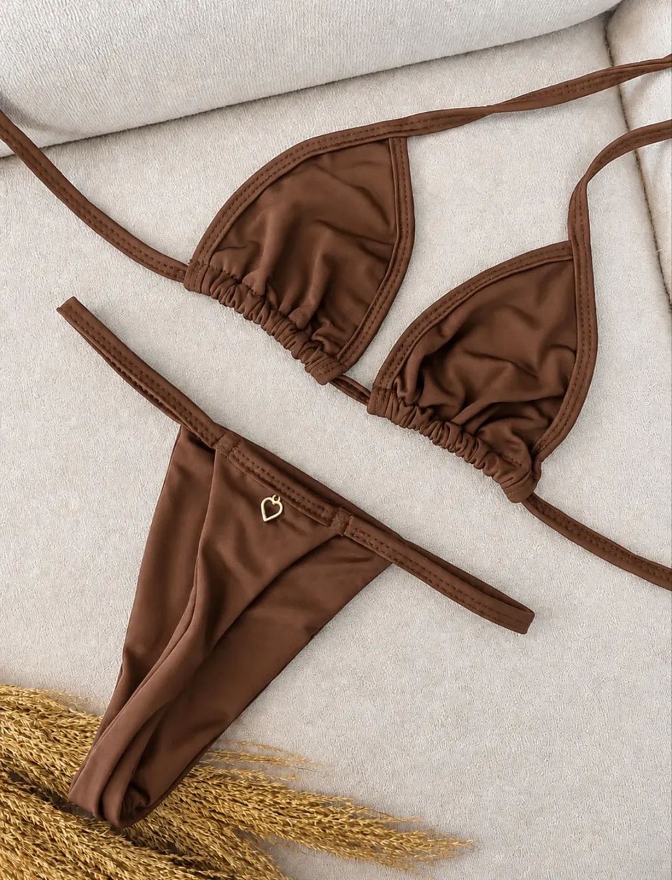 Biquíni Fitinha Bronze Praia  - Foto 2