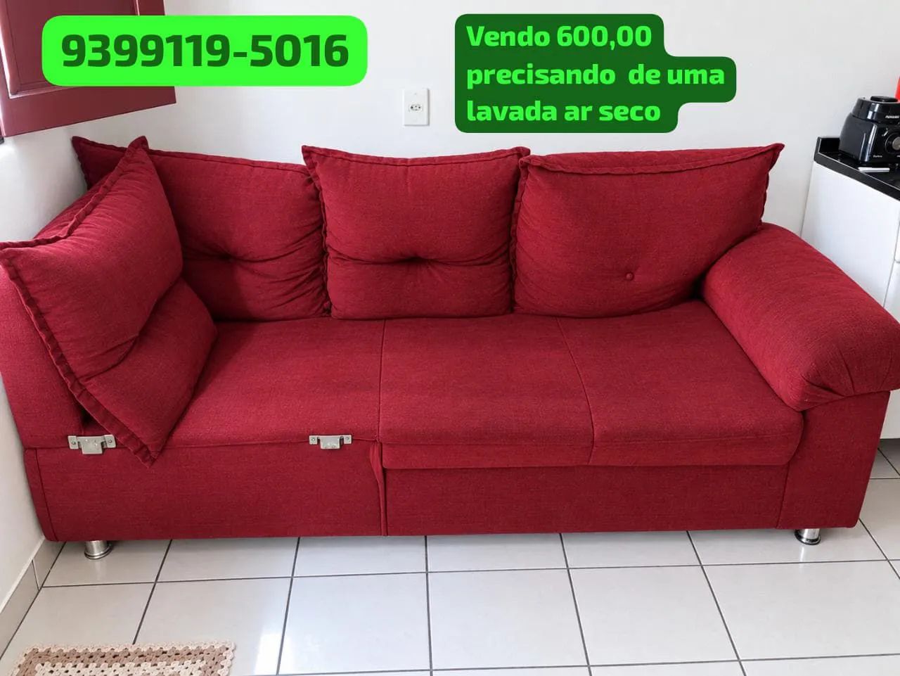 Vende se este sofá 3 lugar $600