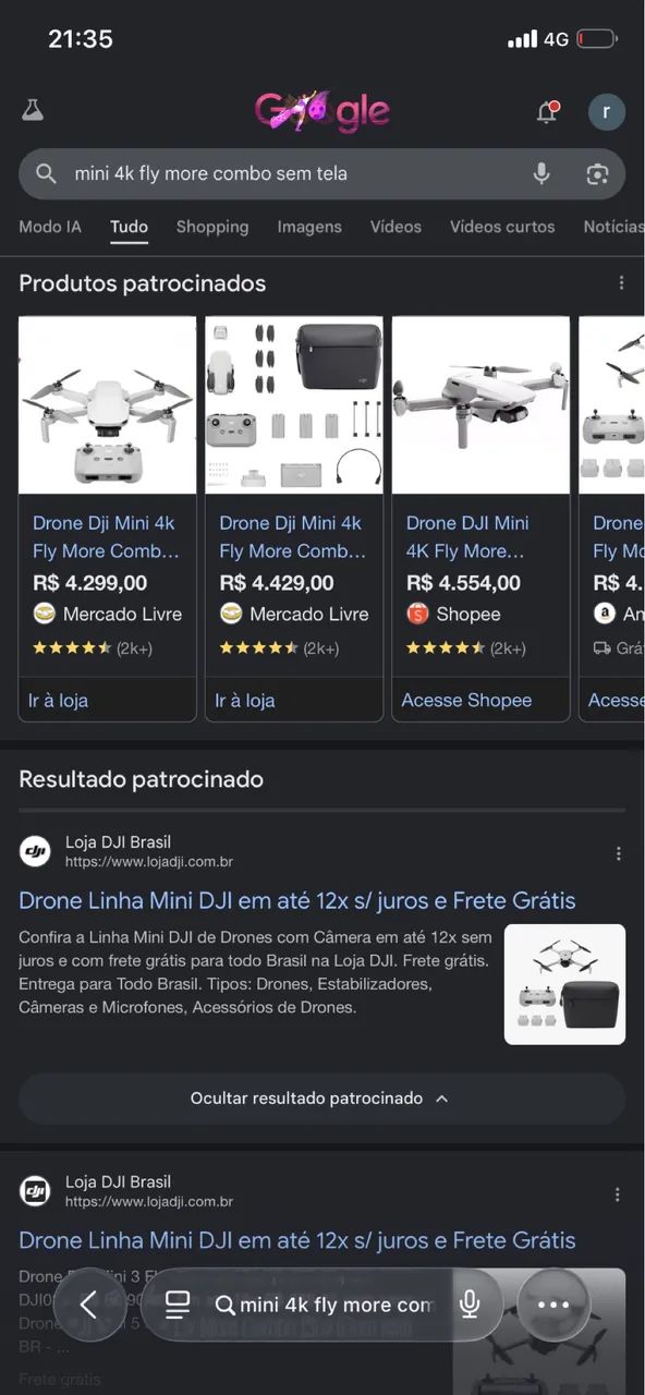 Drone Dji mini 4k fly more combo  - Foto 3