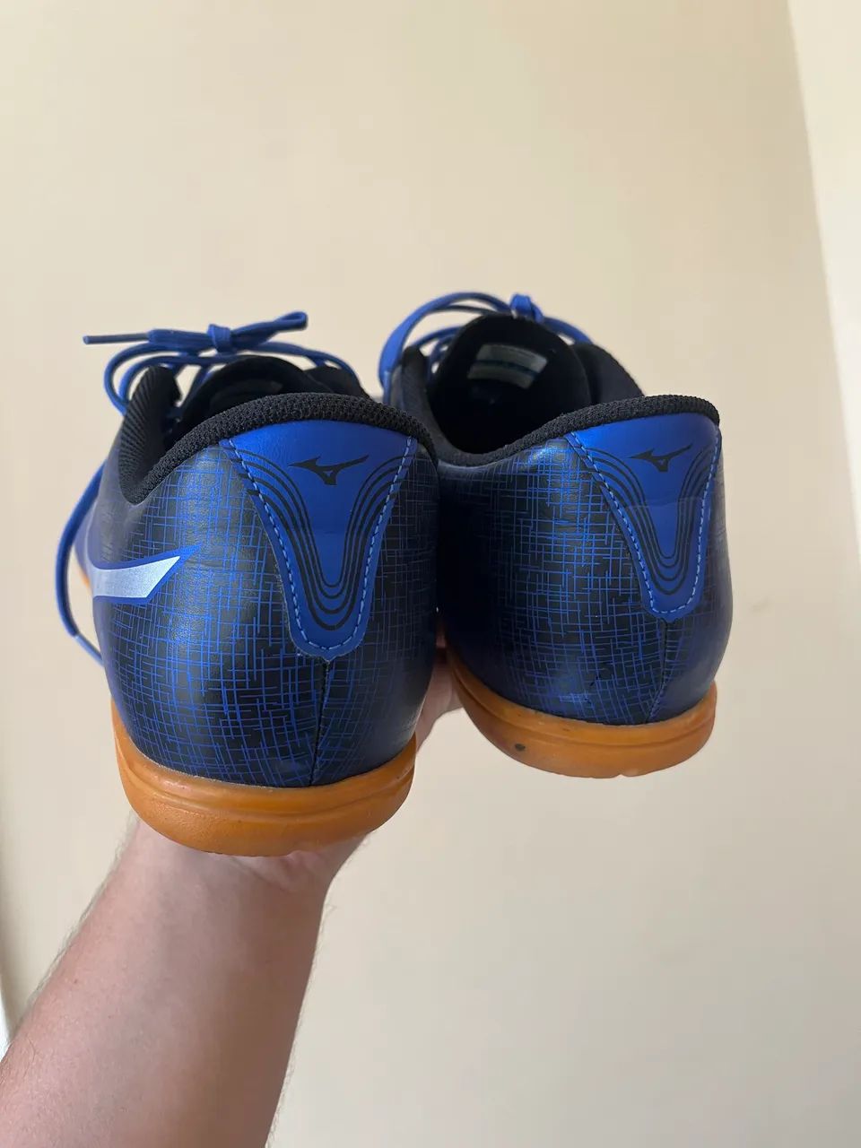 Chuteira Mizuno Genius Futsal Nº 42 Azul/Prata - Excelente Estado