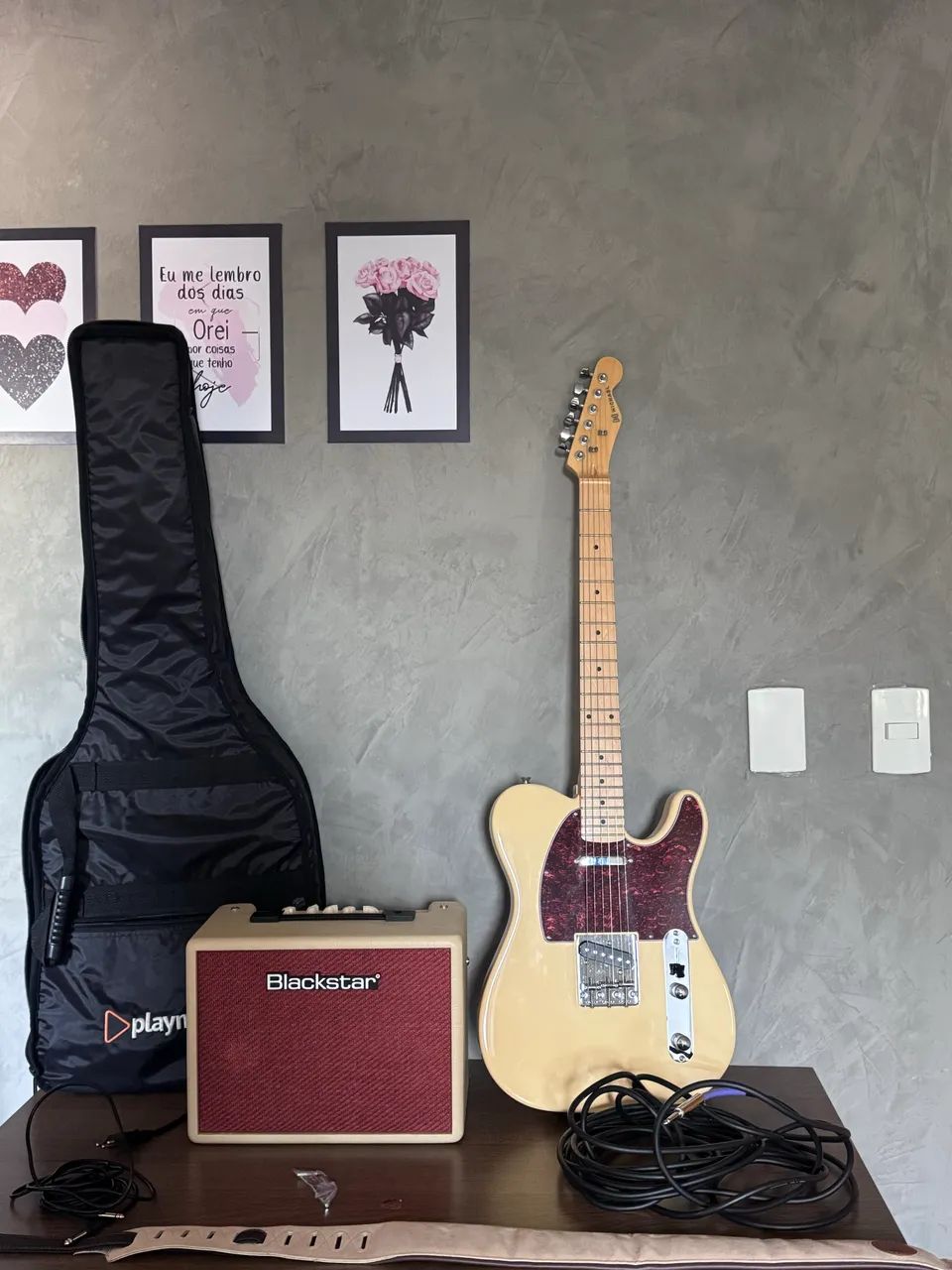 Vendo guitarra com todos os acessórios 