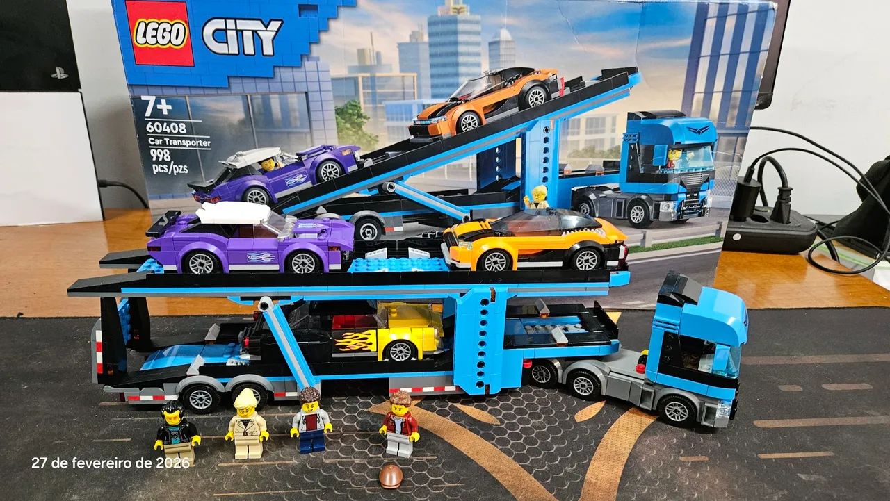 Lego caminhão cegonha 60408 - Foto 5