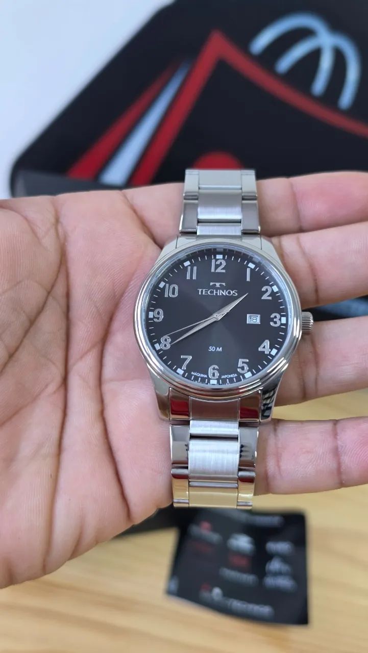 Relógio Technos Prata - 2115TZC/1P