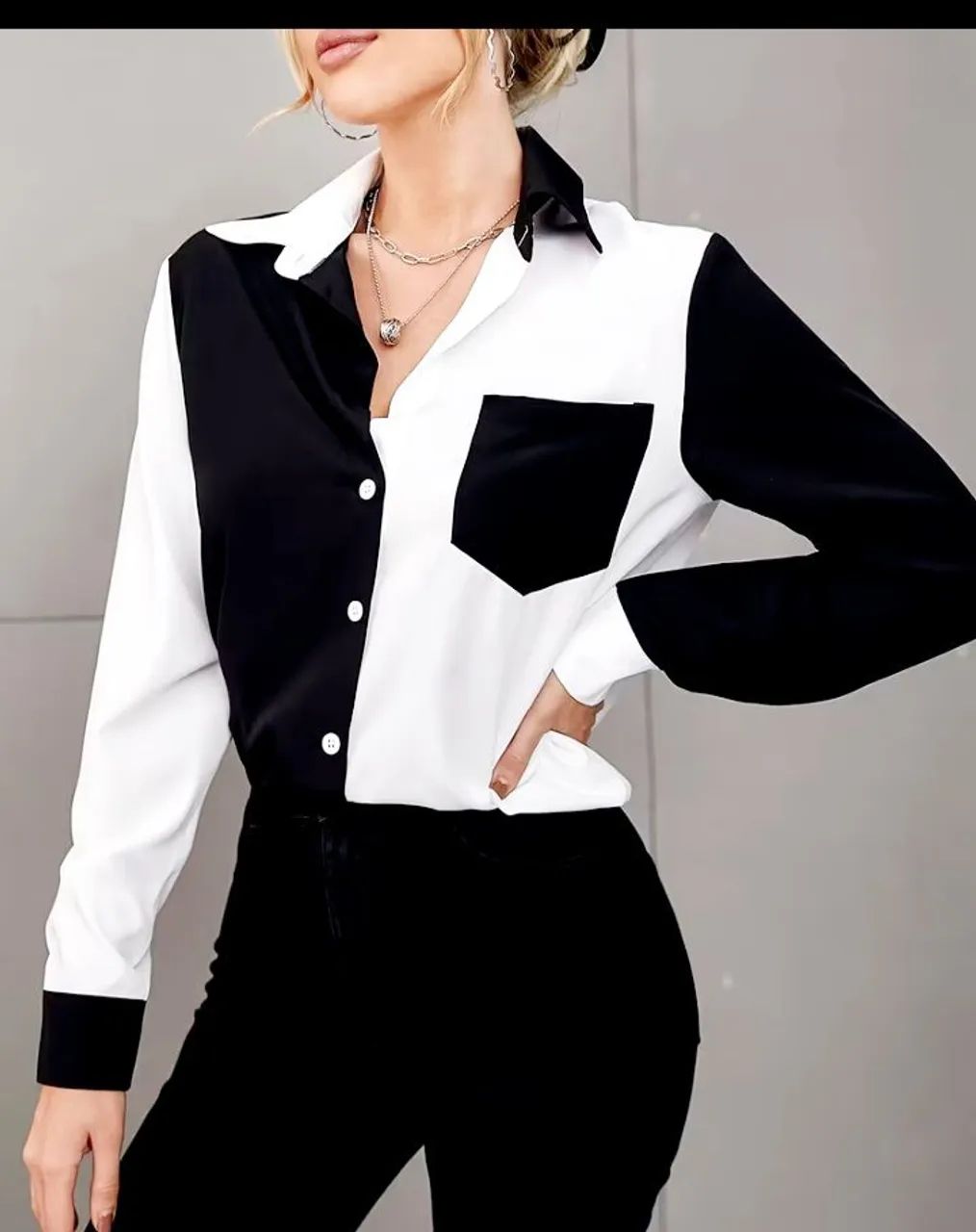 Blusa social importada ( M) 