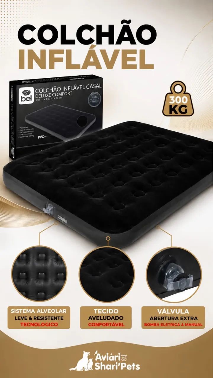 Colchão inflável solteiro
