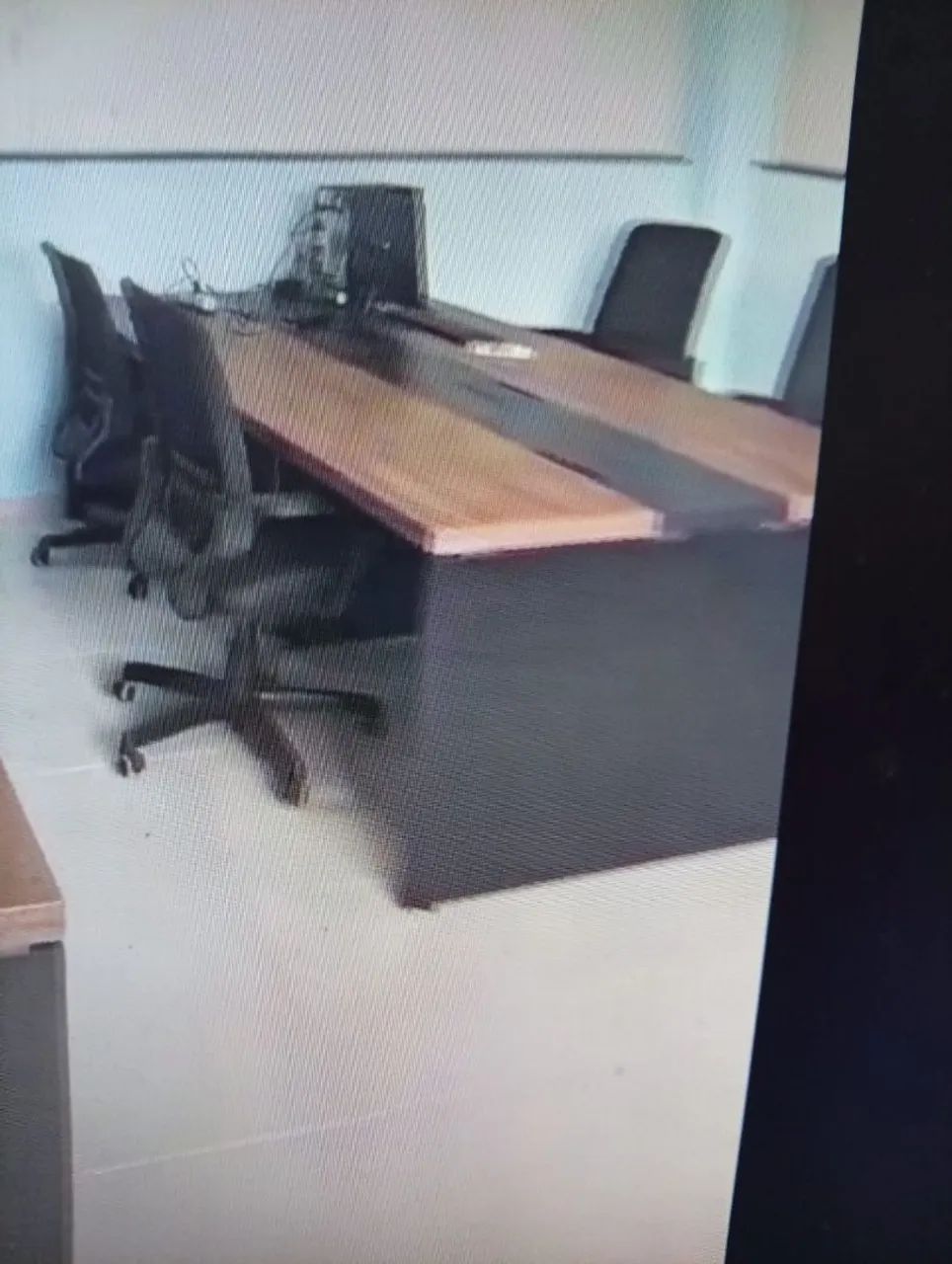 Mesa plataforma de escritório 6 lugares 