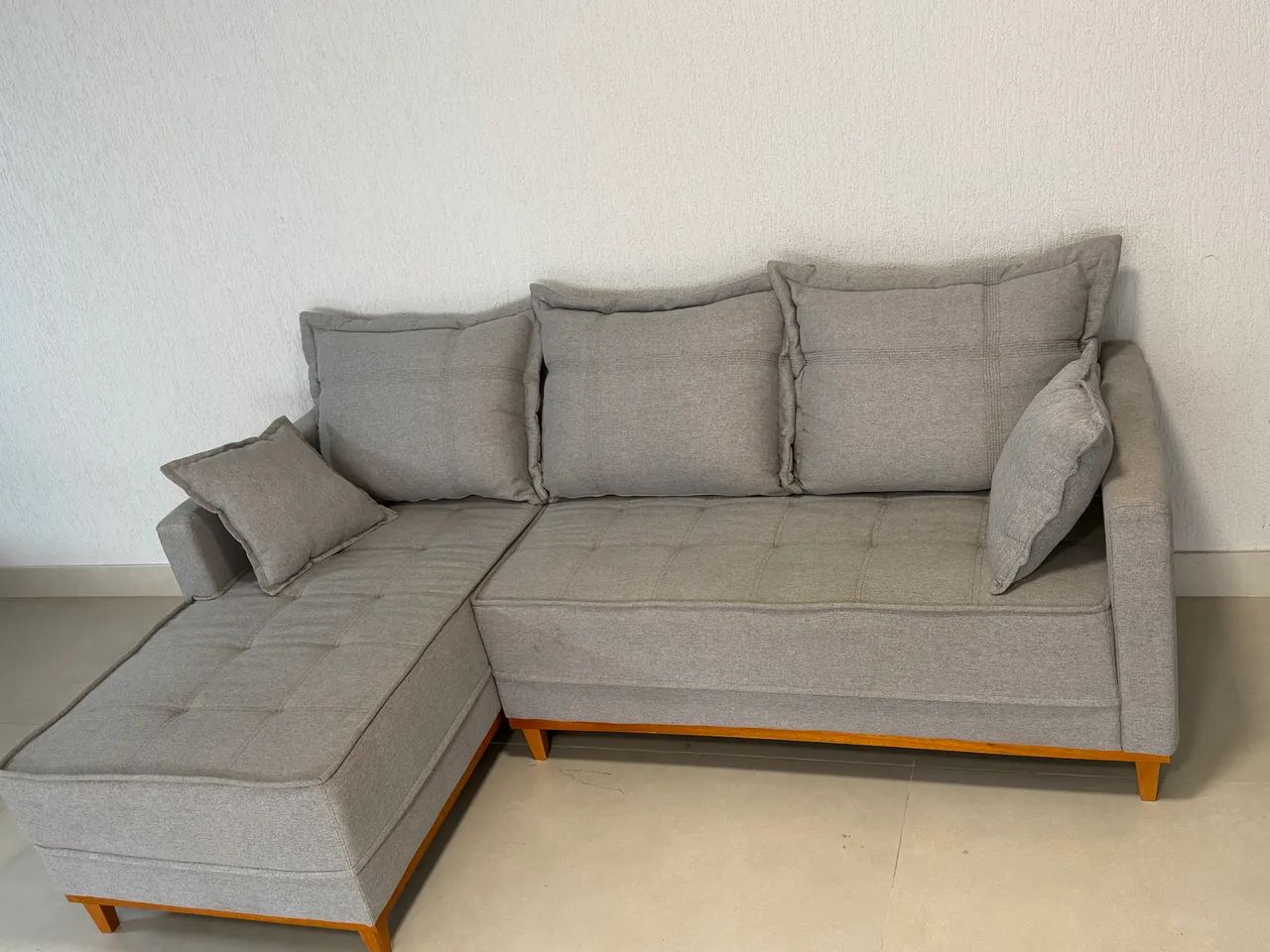 Sofá semi retrátil para sala TV  - Foto 4