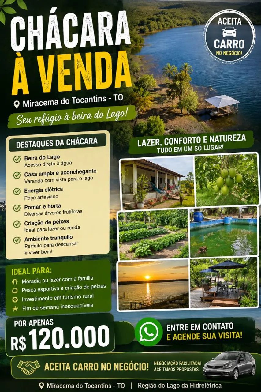  Chácara sensacional na beira do lago 2,60 Hao - Foto 2