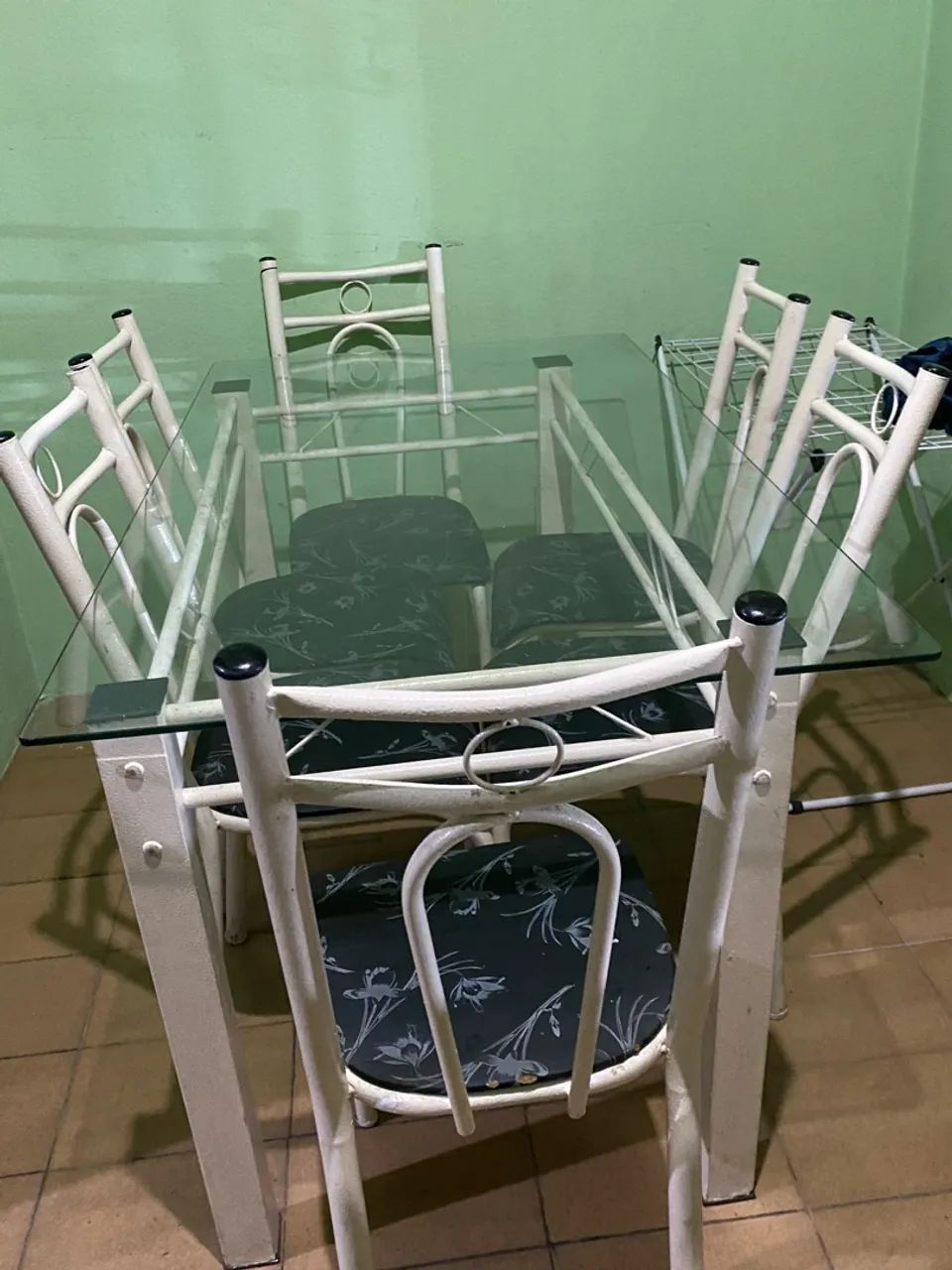 Mesa de vidro de 6 cadeiras  - Foto 2