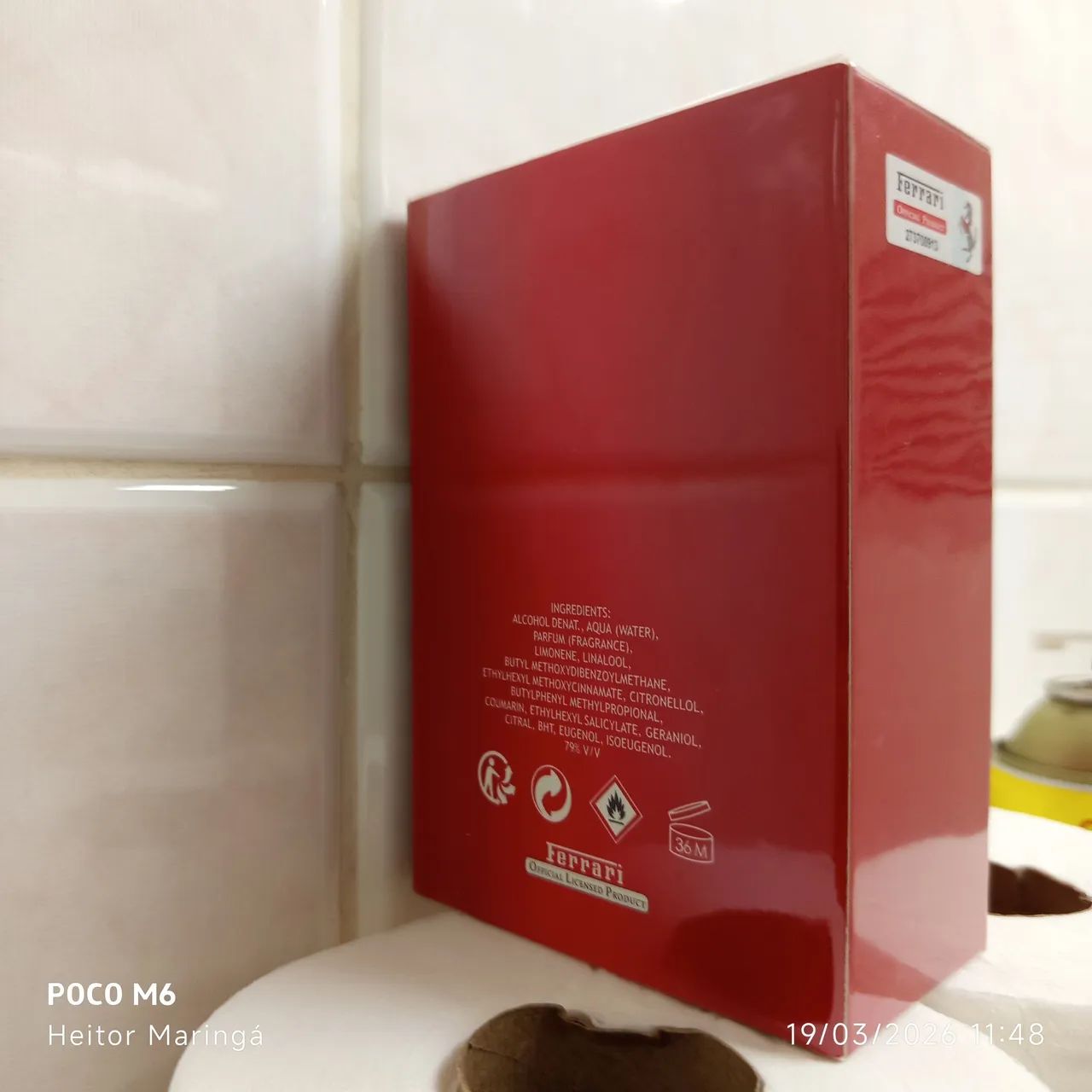 perfume ferrari red 125ml original  - Foto 4
