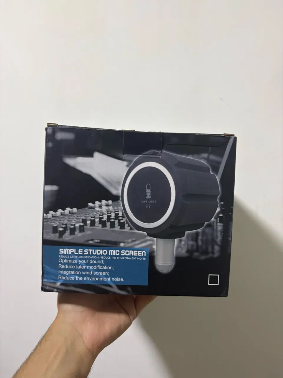 Pop filter espuma f2 para microfone