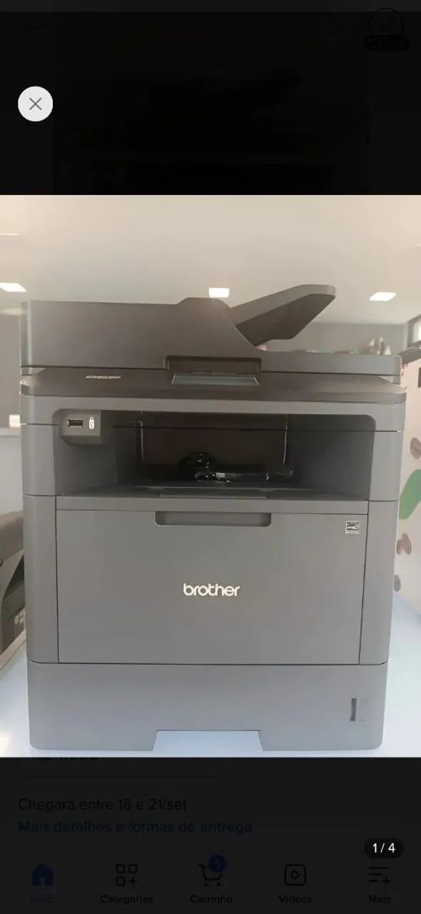 Brother DCP-L5652DN é uma impressora multifuncional laser monocromática (preto e branco) - Foto 2