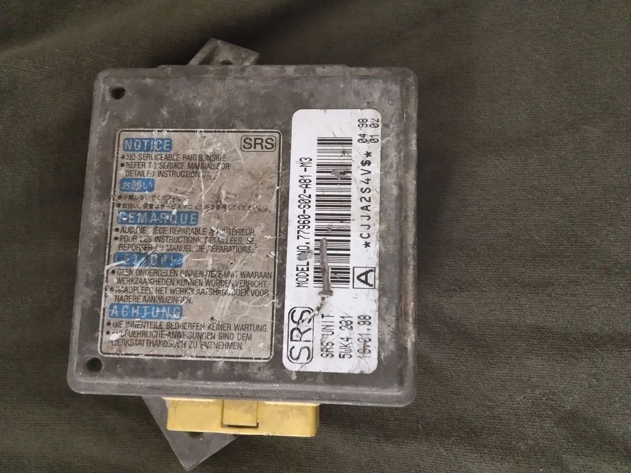 Modulo Air Bag Honda Civic 2000 Cod. 77960-s02-a81-m3