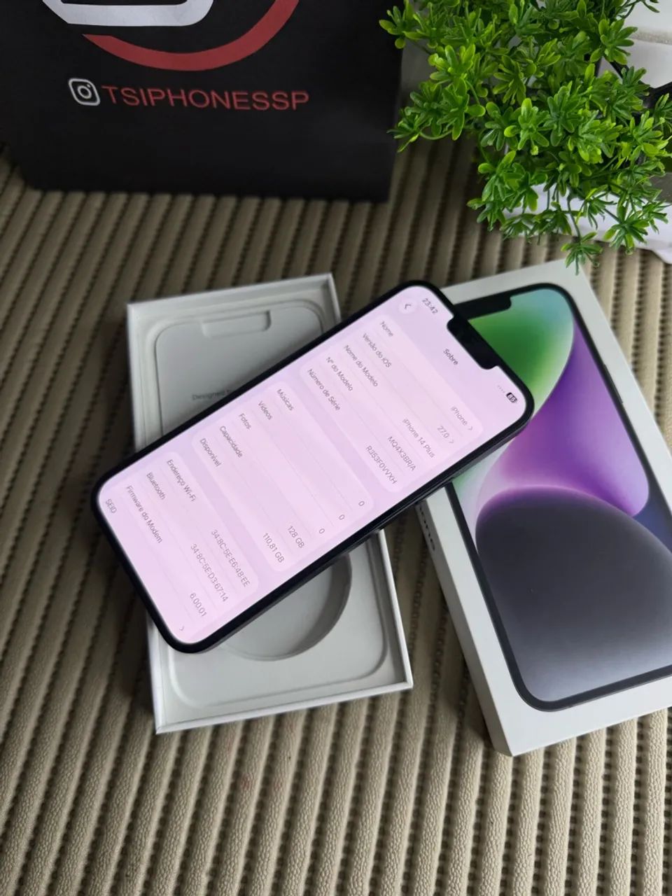 Iphone 14 plus 128GB bateria 87% todo original com caixa - Foto 5
