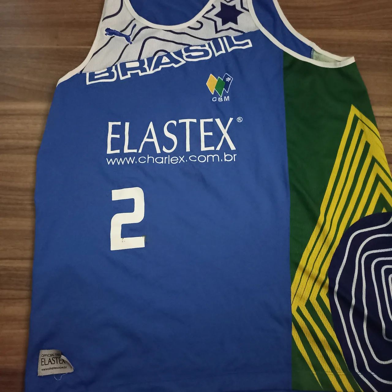 camisa da seleção brasileira de basquete macabi