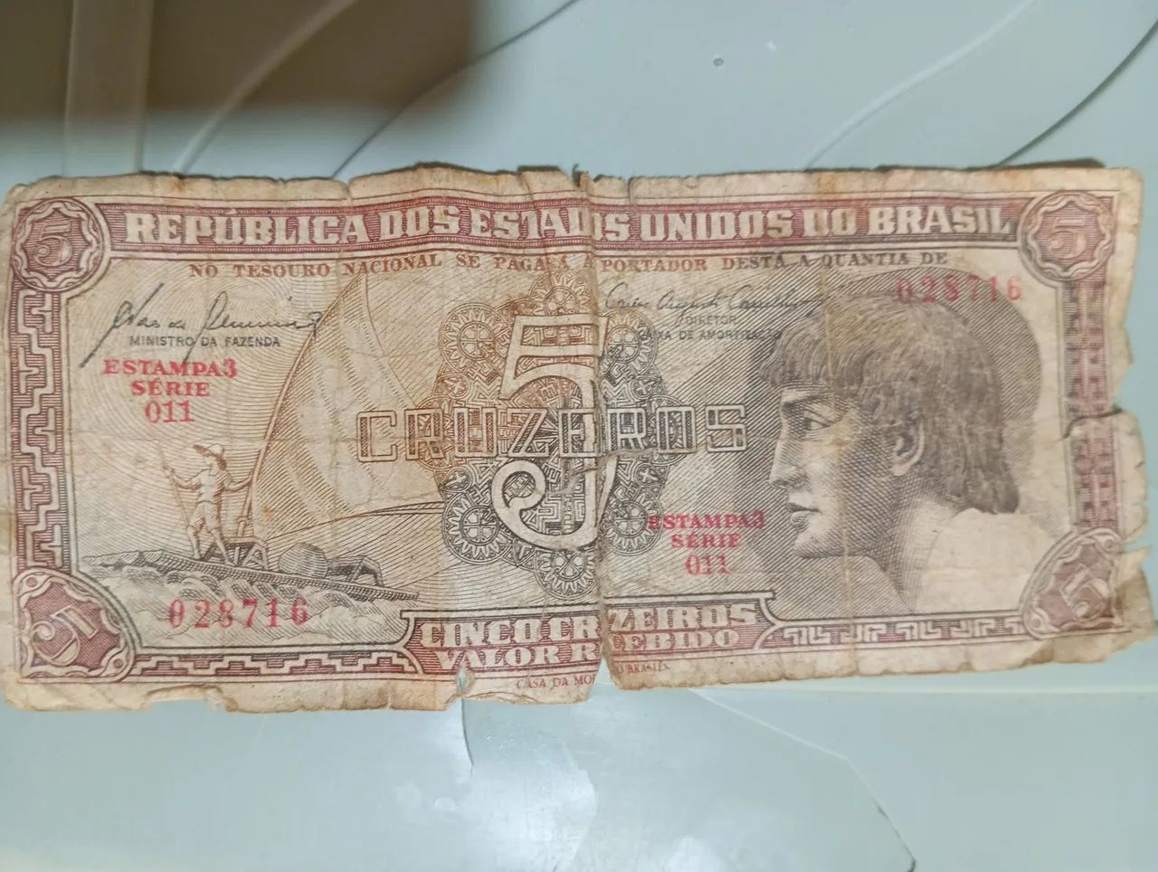 Nota antiga colecionável 