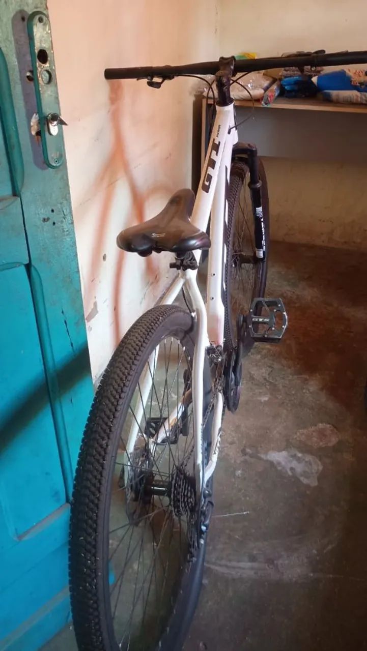 Bicicleta aro 29 quadro 17 branca  - Foto 4