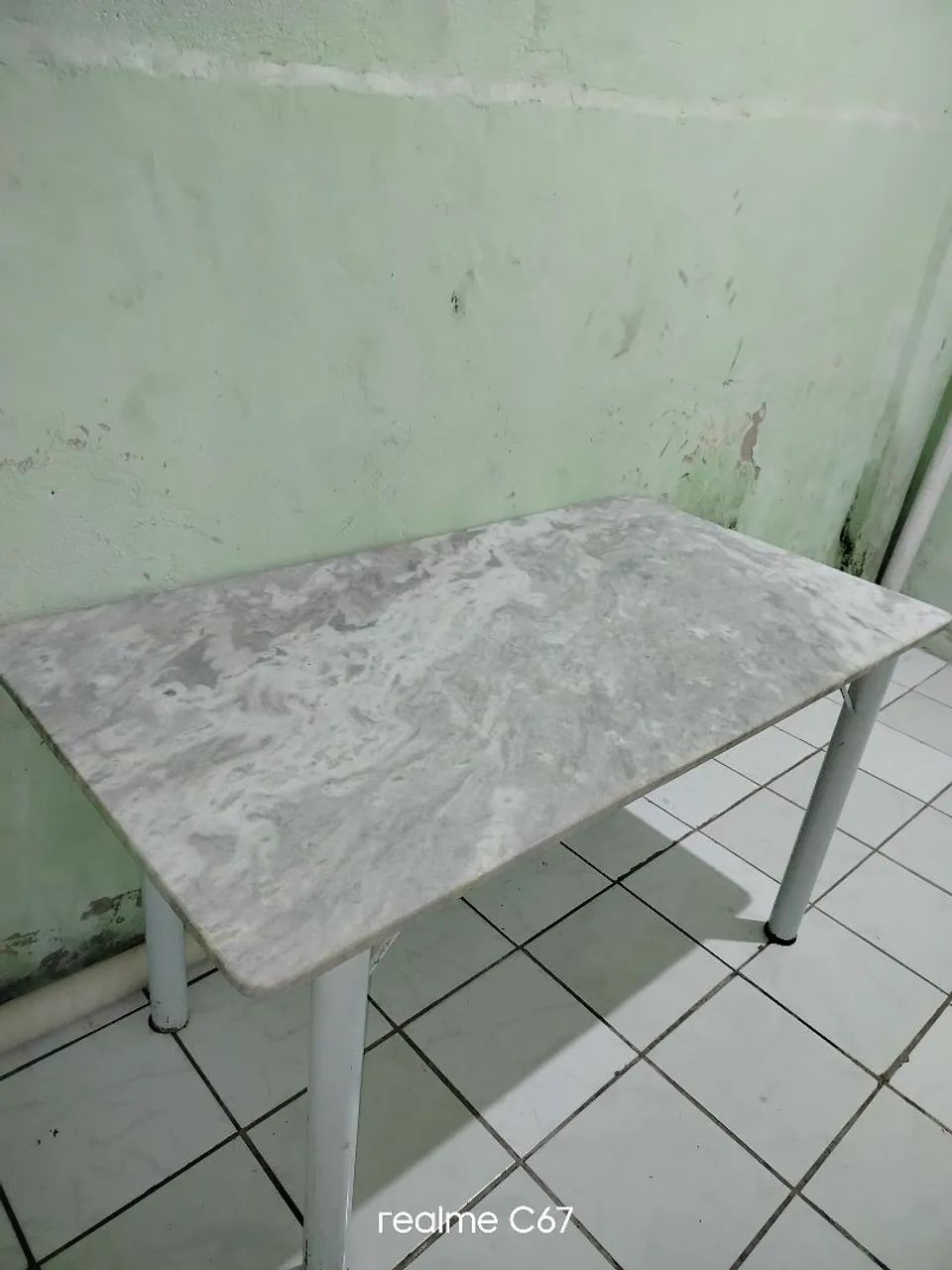Mesa de Mármore com Estrutura Metálica - Foto 2