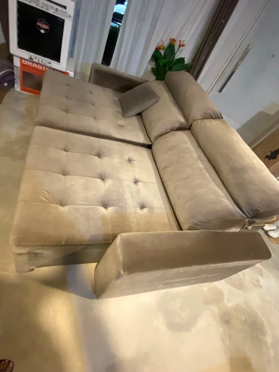 Sofá Cama Cinza