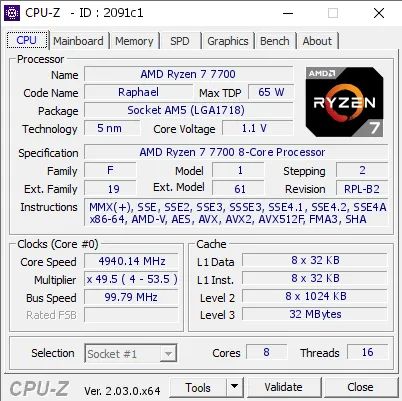 Processador AMD Ryzen 7 7700 - AM5 (Troco) - Foto 2