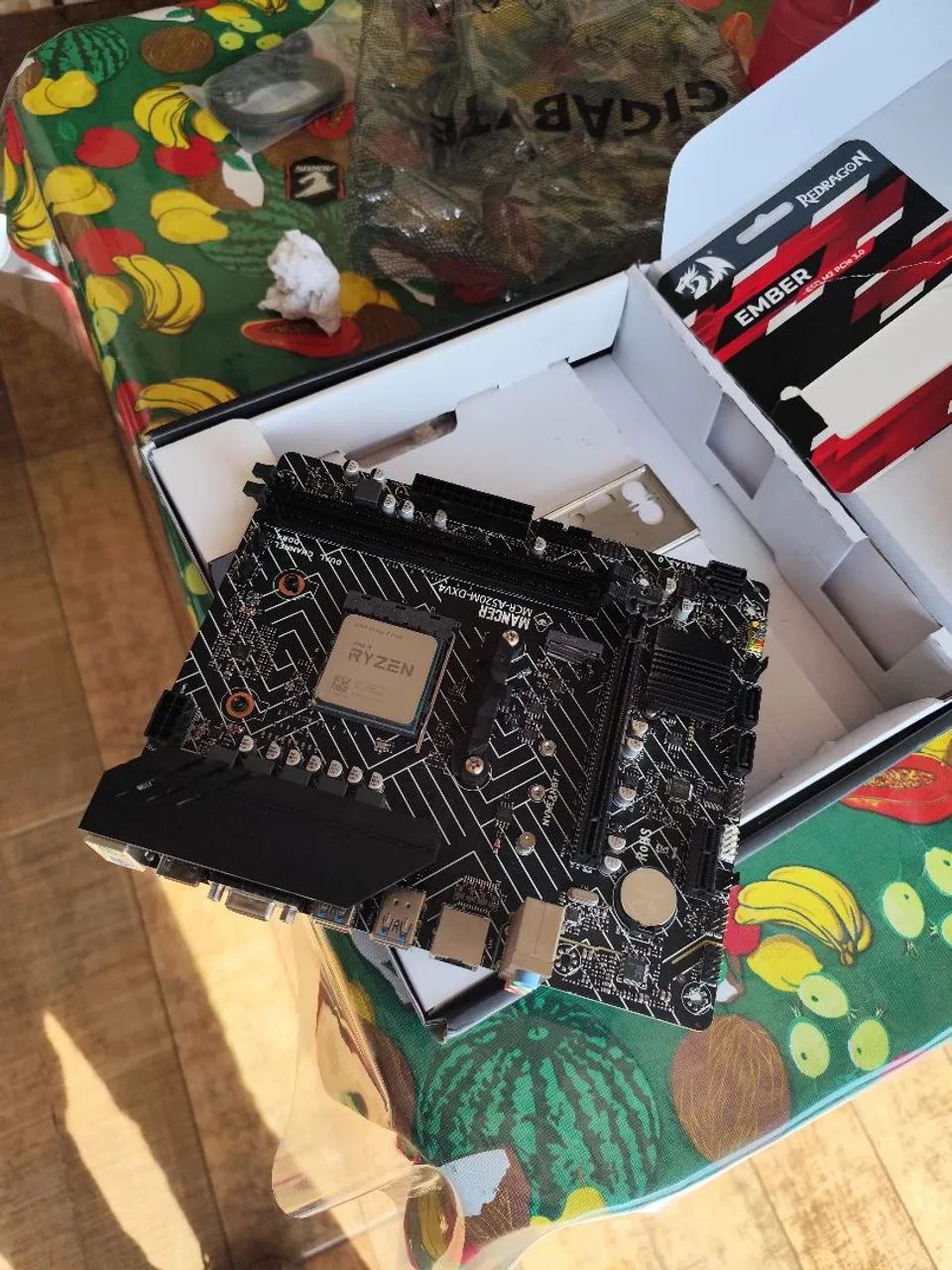 Placa mãe A520M +processado ryzen 5 500 - Foto 4