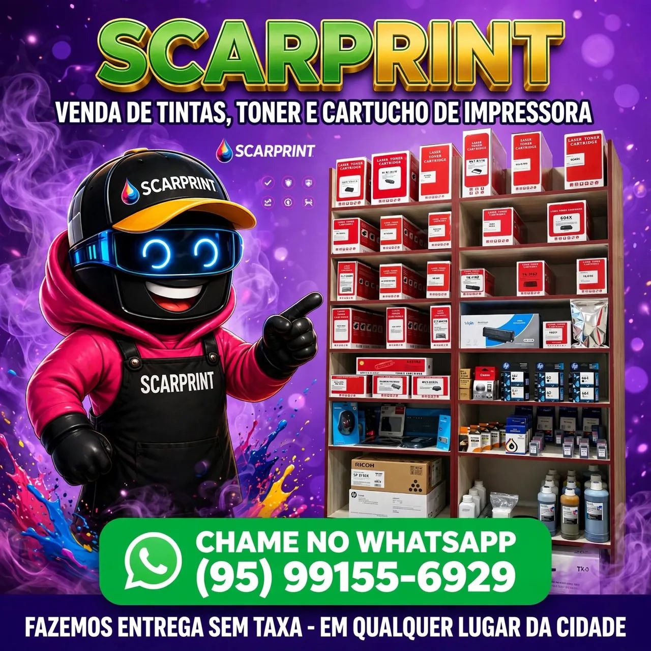 Scarprint venda de tintas toner e cartuchos de impressoras 