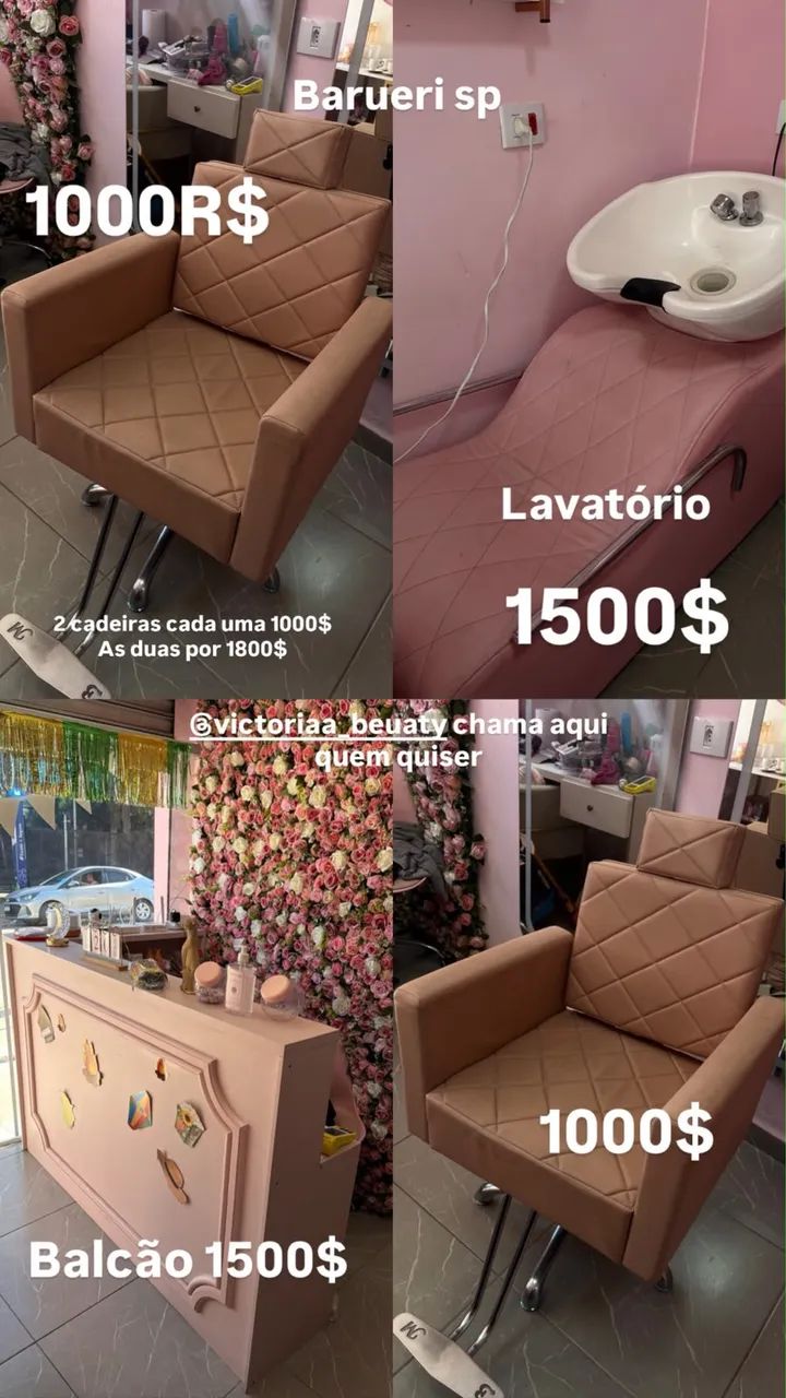 Móveis de salão a venda 