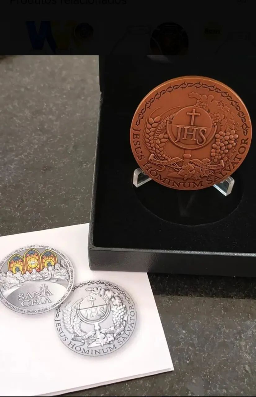 Medalha da santa ceia da eucaristia  - Foto 5