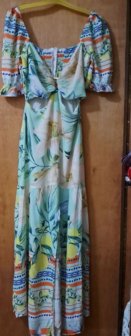 Vestido longo estampado  - Foto 3