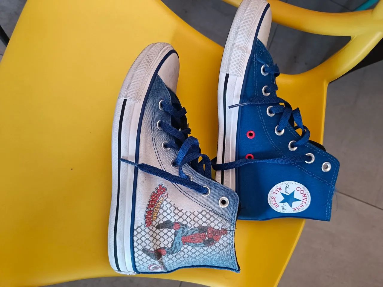 All Star Converse cano alto Homem Aranha 36