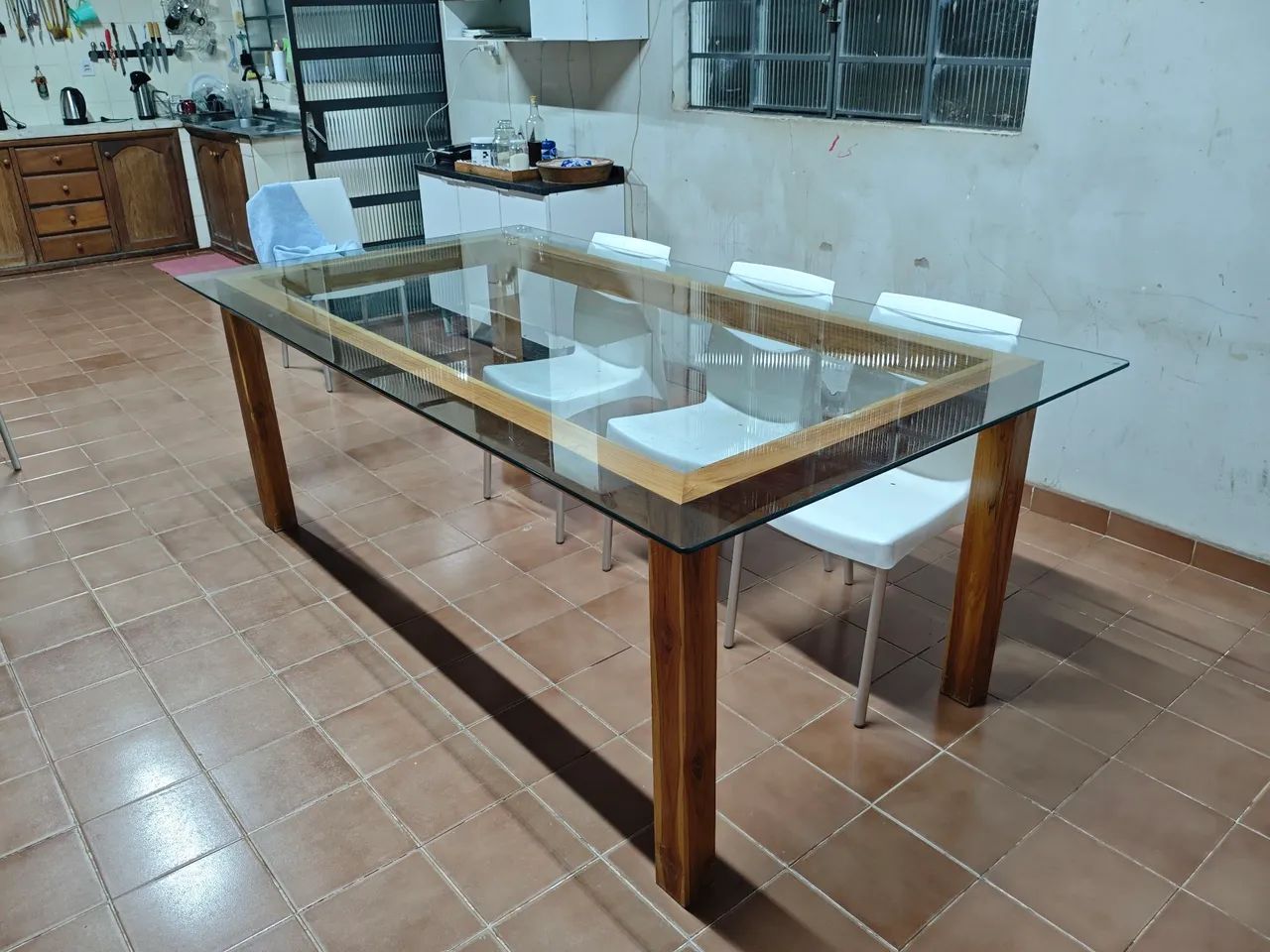 Mesa cozinha vidro 
