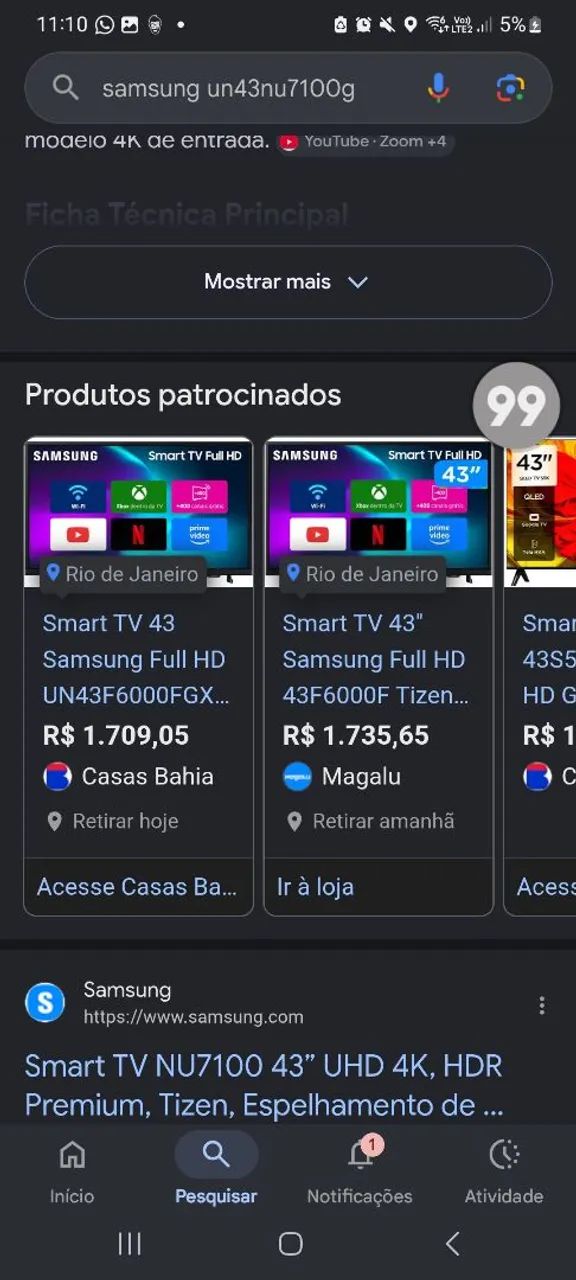 TV 43 nova vende rápido  - Foto 3