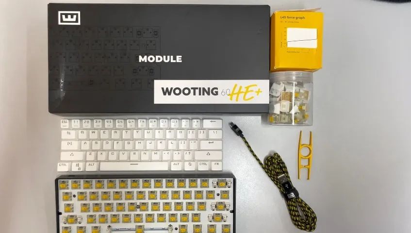 Wooting 60he+ importado Switch yellow (Lekker 45)