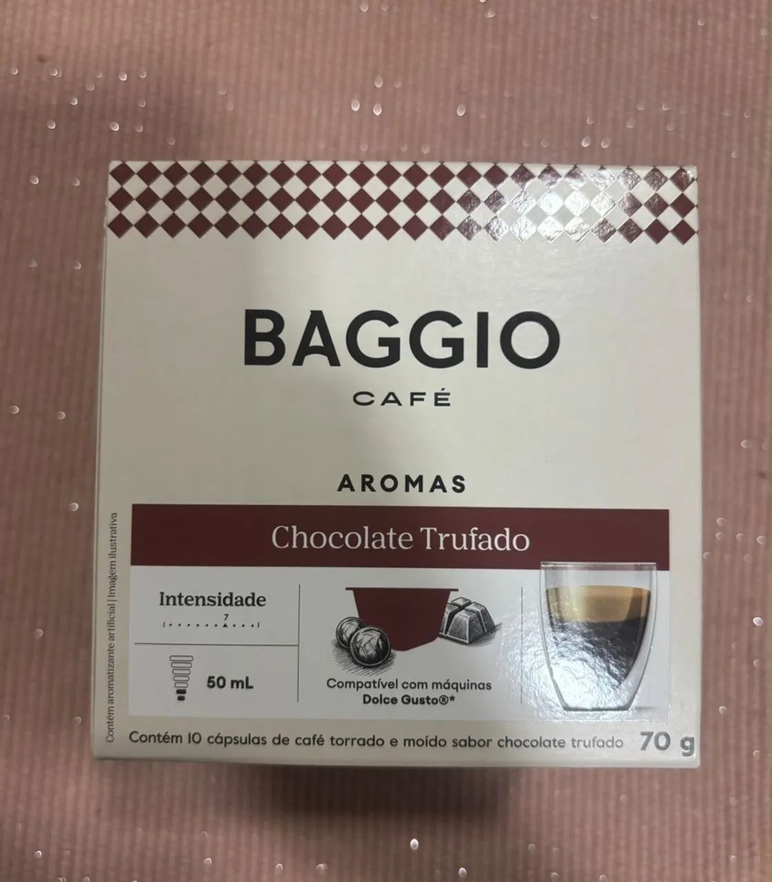 50 cápsulas Baggio dolce gusto aroma chocolate