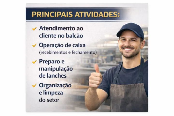 Lanchonete escolar contrata atendente - Foto 4
