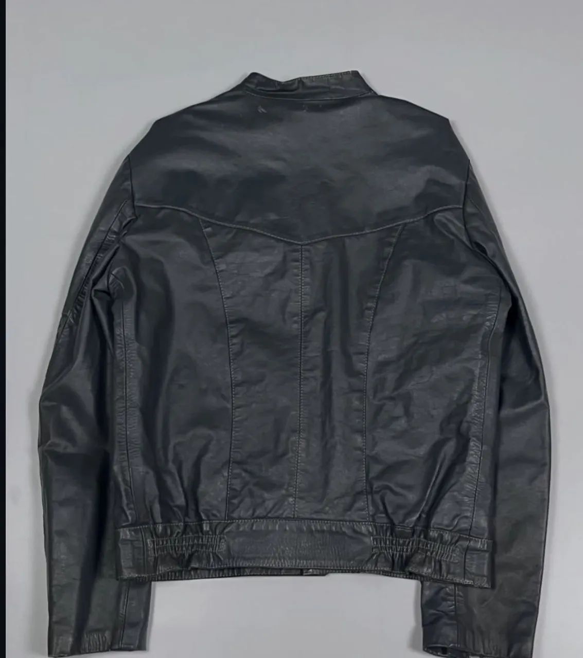 Jaqueta de couro biker legítimo  - Foto 3