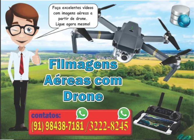 Filmagem e mapeamento aéreo com drone