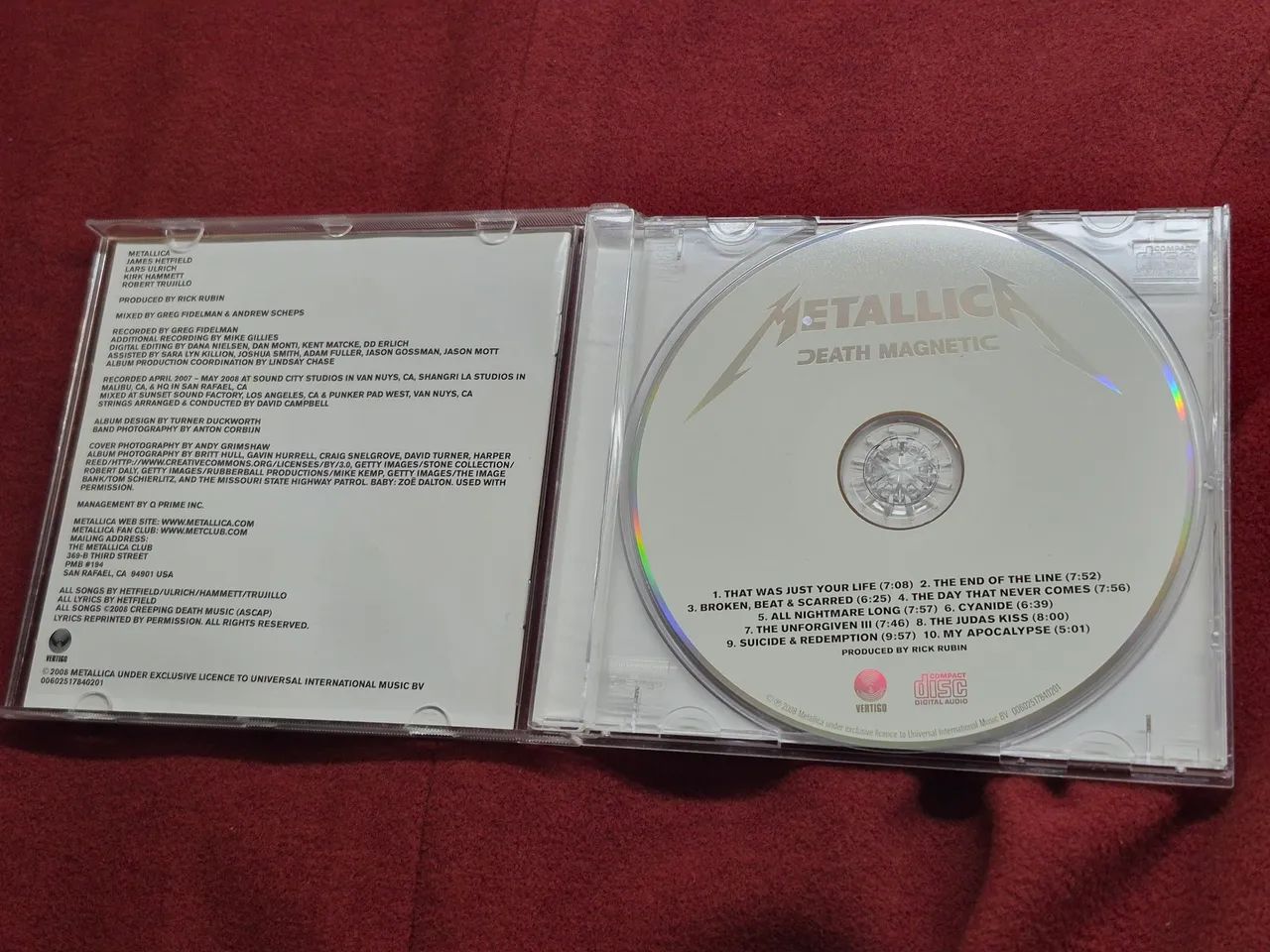 CD Metallica - Death Magnetic (IMPORTADO) - Foto 3