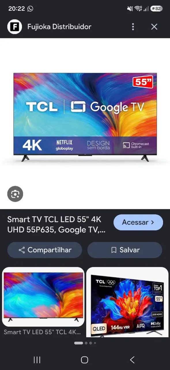 Tv TCL 55 polegadas 4k