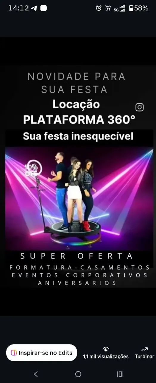 Plataforma 360 locaçao - Foto 2