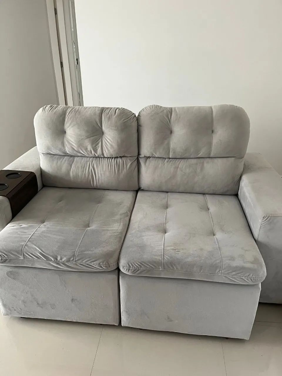Sofá 2 lugares retrátil Komfort House Cinza