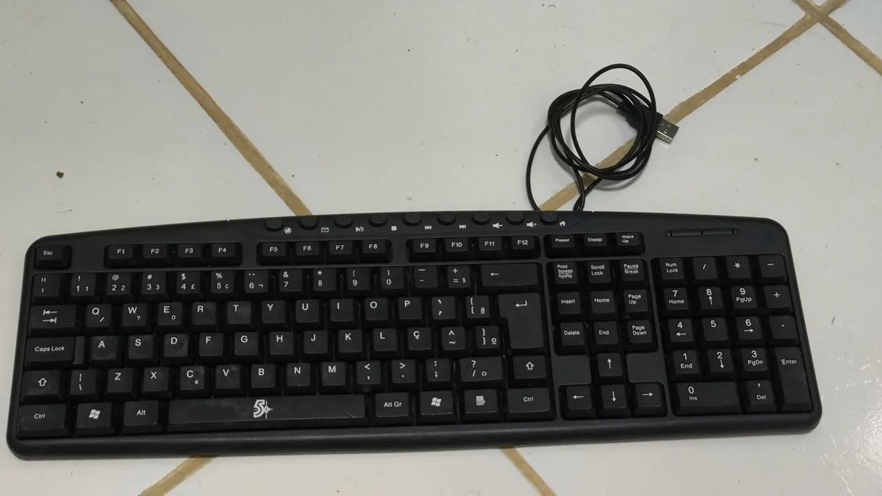 Teclado Multimídia USB 5+ ABNT
