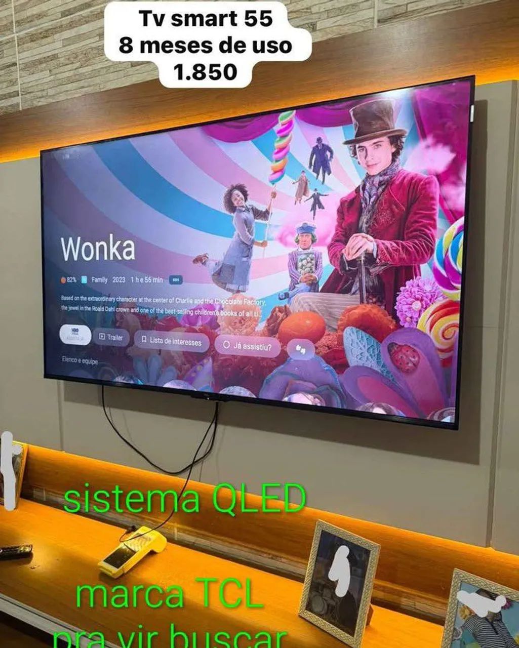 Tv smart com sistema QLED