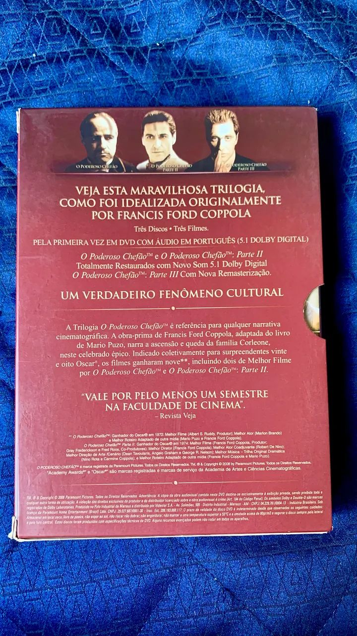 O Poderoso Chefão - Trilogia DVD Original  - Foto 3