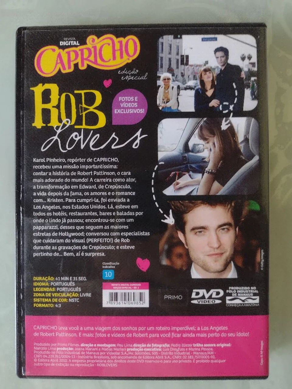 DVD ORIGINAL DOCUMENTARIO CAPRICHO  ROBERT PATTINSON - Foto 2