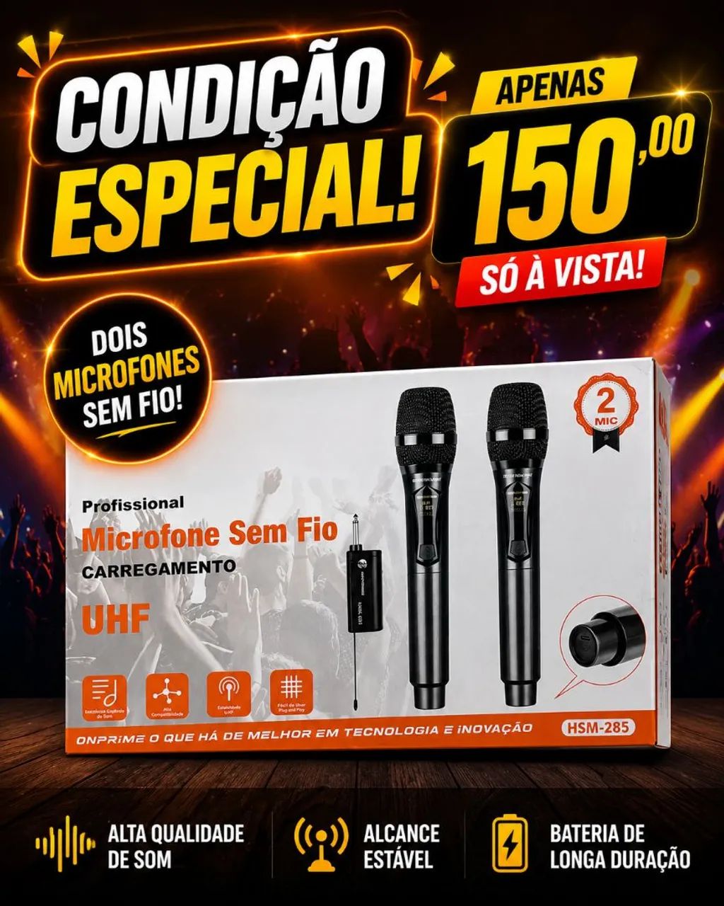 Microfone sem fio  - Foto 2