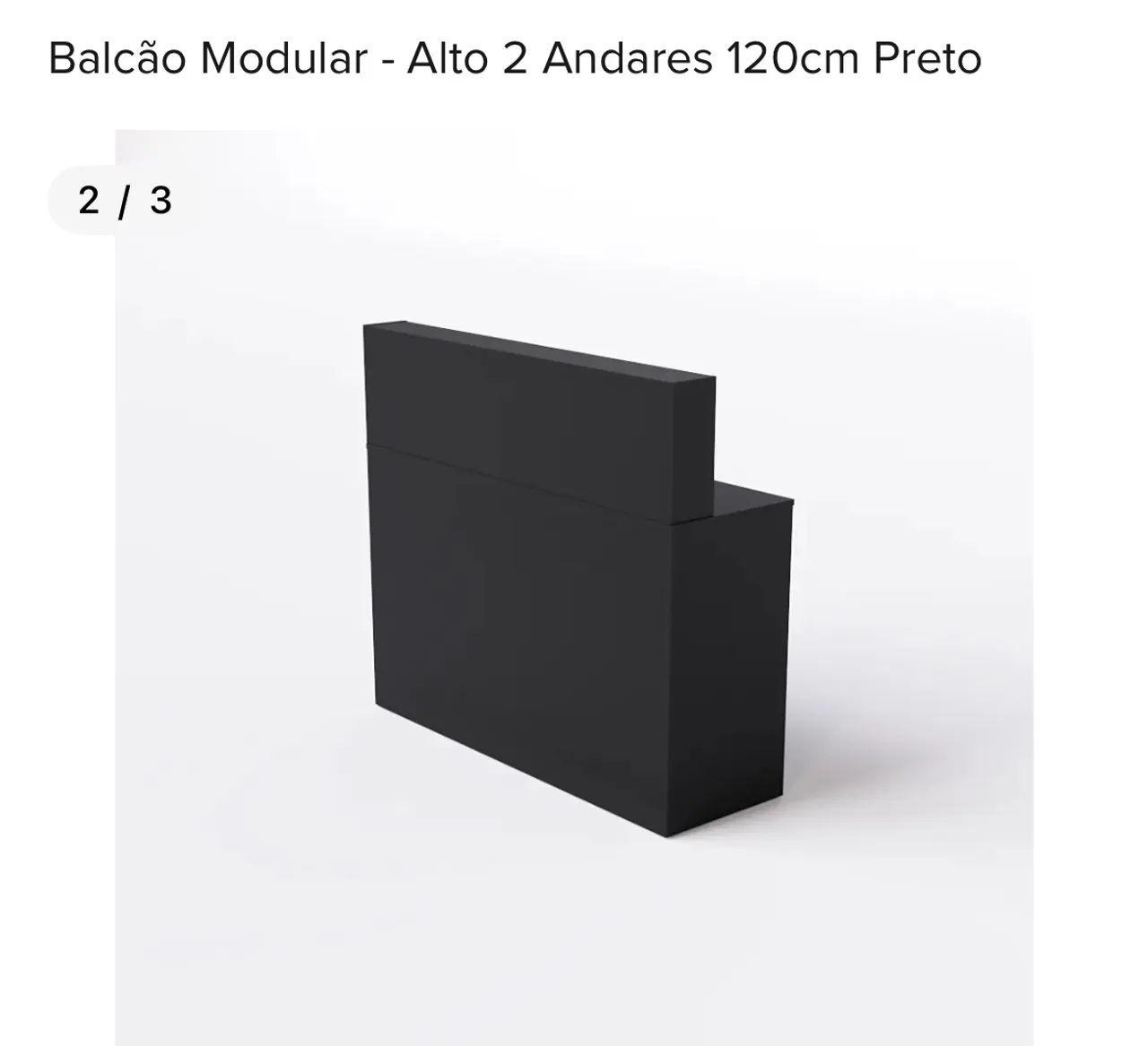 Balcão preto  - Foto 2