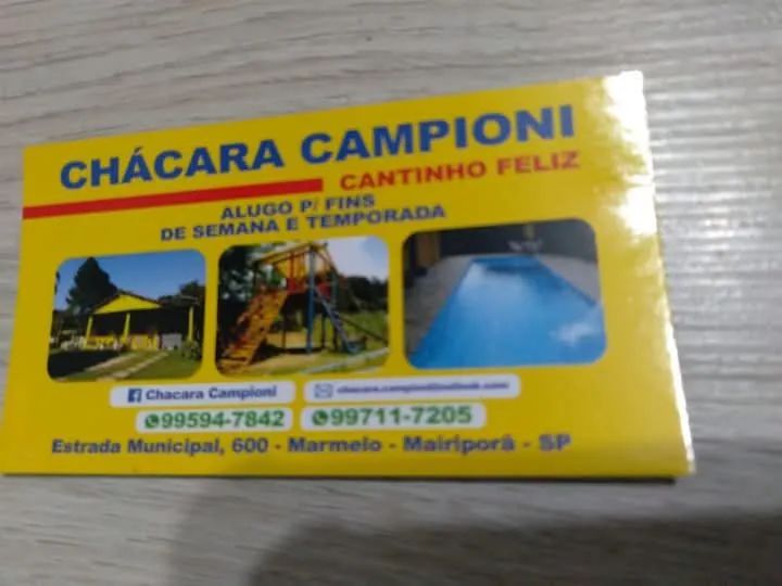 Chacara para locação 